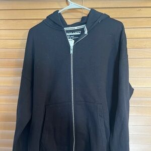 Free Planet Men’s Black Zip-Up Hoodie | NWT | Small| Front Pockets